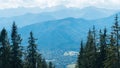 Beautiful Landscape of Mountains, View at Zakopane Royalty Free Stock Photo