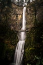 Beautiful landscape of Multnomah Falls in Oregon Royalty Free Stock Photo