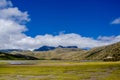 Beautiful landscape of the National Park Cotopaxi with Limpiopungo lake in a sunny day Royalty Free Stock Photo