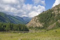 Beautiful landscape of the nature of Altai mountains in Russia