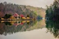 Beautiful landscape near lake lure north carolina Royalty Free Stock Photo