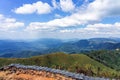 Beautiful landscape of Noen Chang Suek Battle Elephant Hill mountain view point is Thailand and Myanmar border crossing point. Royalty Free Stock Photo