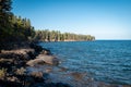 Beautiful landscape on the north shore of Lake Superior in Minnesota Royalty Free Stock Photo