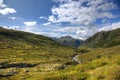 Beautiful landscape of norwegian mountains.