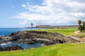 Beautiful landscape with ocean view and black volcanic coast. Canary Islands, Tenerife, Spain.