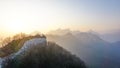 Beautiful landscape of the old part of the Great Wall of China