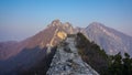 Beautiful landscape of the old part of the Great Wall of China