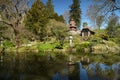 Beautiful landscape in an oriental park