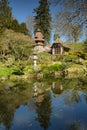 Beautiful landscape in an oriental park