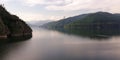 Beautiful landscape over accumulation lake, `Lacul Vidraru`