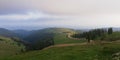 Beautiful landscape over the  `Alina-Maria` Monastery Royalty Free Stock Photo