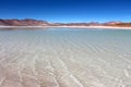 Beautiful landscape over the salt flats Royalty Free Stock Photo