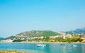 Beautiful landscape panorama of Becici, Montenegro