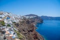 Beautiful Landscape Panorama view of Santorini Greece Royalty Free Stock Photo
