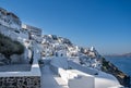 Beautiful Landscape Panorama view of Santorini Greece Royalty Free Stock Photo