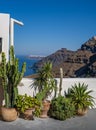 Beautiful Landscape Panorama view of Santorini Greece Royalty Free Stock Photo