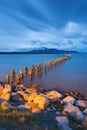 Beautiful landscape Patagonia mountains glacier lake Royalty Free Stock Photo