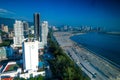 Beautiful landscape of penang near the beach. skyline Penang Malaysia Royalty Free Stock Photo