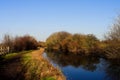 A beautiful landscape photo of the River Soar in Leicester, UK Royalty Free Stock Photo