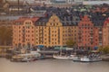 Stockholm cityscape viewed on early evening