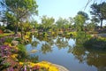 Beautiful landscape with plants, flowers, trees, gardens, Stavanger, Norway