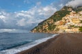 Beautiful Landscape with Positano town at famous amalfi coast, Italy Royalty Free Stock Photo