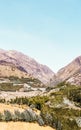 Beautiful landscape of Quime, in the Apartment of La Paz, Bolivia. Quime is an idillyc and small town located in a deep forested