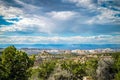 Beautiful landscape of rock formations under a blue sky at Canyonlands National Park in Moab, Utah Royalty Free Stock Photo