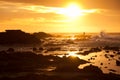 Sunrise, Waikawa bay Royalty Free Stock Photo