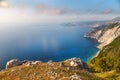 Beautiful landscape with rocks on the coast of the Ionian Sea ne Royalty Free Stock Photo