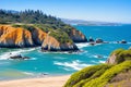 a beautiful landscape, rocks, and ocean views in Salt Point S.