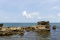 Beautiful Landscape With Rocks And Sea In Vietnam. Royalty Free Stock Photo