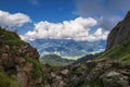 Beautiful landscape with rocks of Wildseeloder peak ,Kitzbuhel Alps, Tirol, Austria