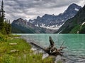 Canada, Rugged Mountains, Moraine Lake Royalty Free Stock Photo