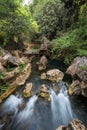 Rocky pond and forest in Vang Vieng