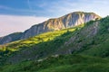 Beautiful landscape of romania mountains