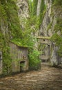 Beautiful landscape from Romania with Scropoasa old dam and lake. Royalty Free Stock Photo