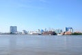 Beautiful landscape of SaiGon river side in the morning