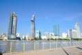 Beautiful landscape of SaiGon river side in the morning