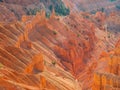 Beautiful landscape saw from Sunset View Overlook of Cedar Breaks National Monument Royalty Free Stock Photo