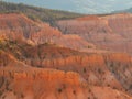 Beautiful landscape saw from Sunset View Overlook of Cedar Breaks National Monument Royalty Free Stock Photo