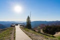 Beautiful landscape saw from Sunset View Overlook of Cedar Breaks National Monument Royalty Free Stock Photo