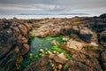 Beautiful landscape scenery of rocky coast at wild atlantic way in Barna, Galway, Ireland Royalty Free Stock Photo