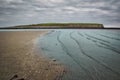 Beautiful landscape scenery of sandy beach at Silverstrand beach in Galway, Ireland Royalty Free Stock Photo