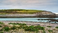 Beautiful landscape scenery of Wild atlantic way at Silverstrand beach in Galway, Ireland Royalty Free Stock Photo
