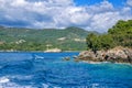 Beautiful landscape - sea lagoon with turquoise water Royalty Free Stock Photo