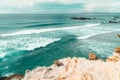 Beautiful Landscape And Seascape View Of Cliffs And Ocean In Portugal