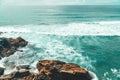 Beautiful Landscape And Seascape View Of Cliffs And Ocean In Portugal