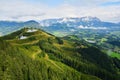 Beautiful landscape seen from the Hahnenkamm ski run