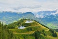 Beautiful landscape seen from the Hahnenkamm ski run